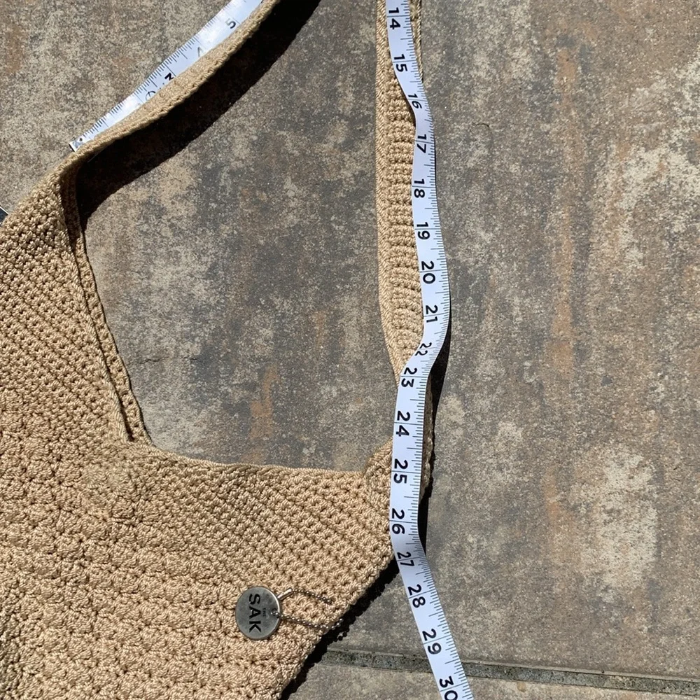 Classics The Sac Hobo Crochet Bag in cream color - Picture 9 of 10